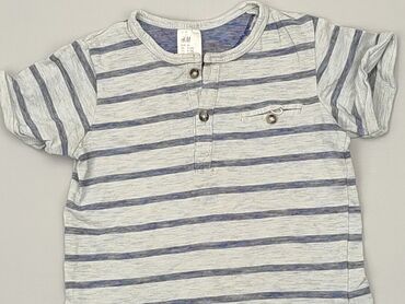 Kid's t-shirt H&M, 9-12 months, height - 80 cm., Cotton, condition - Very good