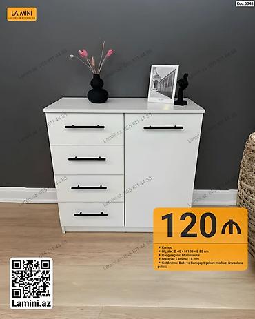 Komodlar: Minimalist komod – La Mini - Model kodu: 5348 - Ölçülər: Dərinlik 40 — 1