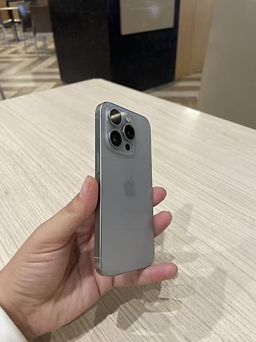 islənmis iphone x: IPhone 15 Pro, 128 GB, Gümüşü, Face ID — 6