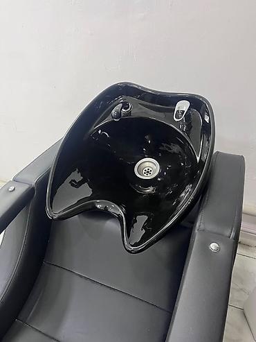 berber: Salon üçün saç yuma kreslosu və çanaq - Model: inteqrə edilmiş yuma — 2