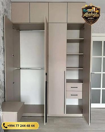 plastik setka qapi: Yeni, 4 qapılı, Siyirməli, Bej, Açılan, Düz dolab — 2