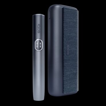 Qəlyan, vayp və aksesuarları: IQOS elektron tütün cihazı və daşıma/şarj qutusu - Şık, mat tünd-boz