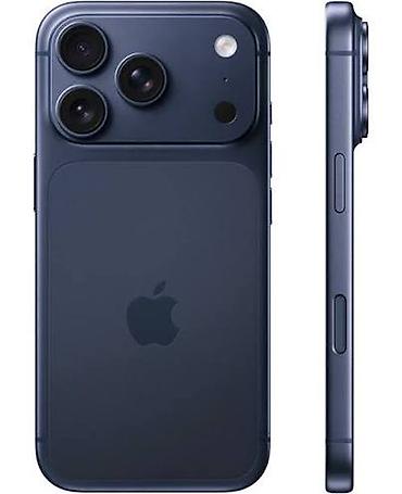 IPhone 17 Pro, Б/у, 256 ГБ, Blue Titanium, Зарядное устройство, Защитное стекло, Чехол, 100 %