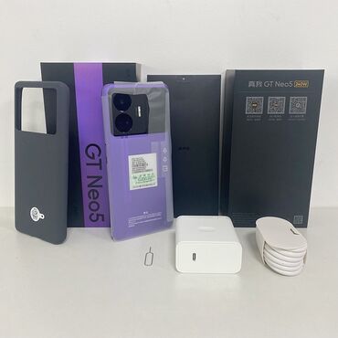 realme 5: Realme GT Neo 5, 256 GB, rəng - Bənövşəyi, Sensor, Barmaq izi, Face ID