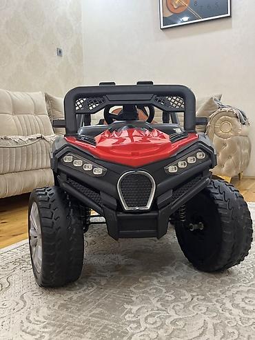 Детские электрокары: Uşaq üçün elektrikli off-road maşın - Korpus: qırmızı-qara rəngdə — 4