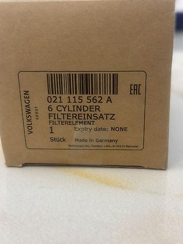 Filtrlər: Volkswagen Group orijinal ehtiyat hissəsi – 6 silindir mühərriklər — 2