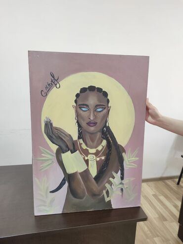 joker şəkilləri: Orijinal əl işi rəsm tablo - Texnika: akril boya - Mövzu: fantaziya