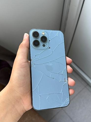 Apple iPhone: IPhone 13 Pro Max, 128 GB, Sierra Blue, Qırıq — 2