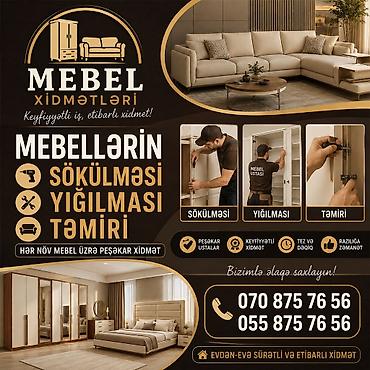 Mebel xidmətləri - Mebellərin sökülməsi, yığılması və təmiri - Hər