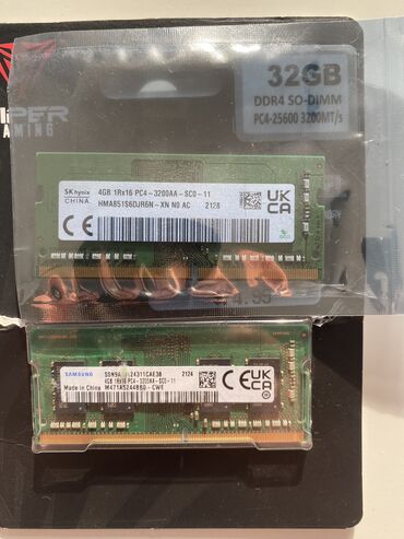 купить оперативную память для ноутбука 8 гб ddr3: Оперативдик эс-тутум, Колдонулган, Hynix, 4 ГБ, DDR4, 3200 МГц, Ноутбук үчүн