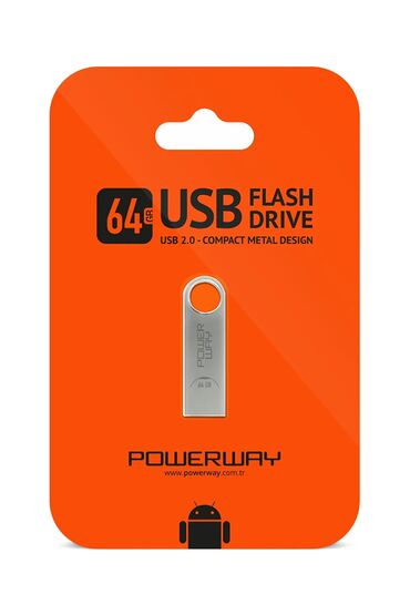 fiyat performans laptop: 🌟 64 GB USB Fleş Disk - Powerway! 🌟 Hörmətli müştəri, sizi 64 GB USB