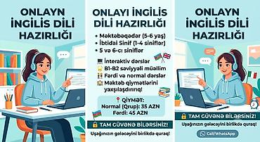 Xarici dil kursu, İngilis dili, Uşaqlar üçün lalafo.az -da Xarici dil kursu, İngilis dili, Uşaqlar üçün