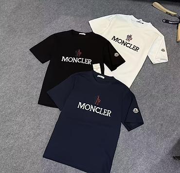 Futbolkalar: Futbolka, Moncler, L, rəng - Ağ — 2