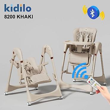 kidilo 8200: 👶 Kidilo 8200 – 4-də 1 Uşaq Yemək Stulu ✨ (Stul + Elektroyelləncək + — 5