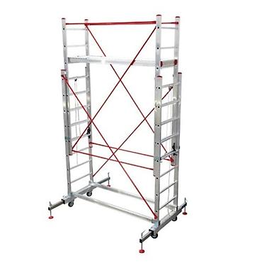 Nərdivanlar: Alüminium mobil iskələ sistemi - Material: yüngül və möhkəm alüminium — 1