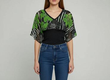 Women: Blue shadow, Women's blouse, size S