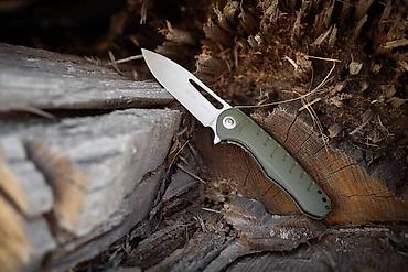 нож кс: Складной нож Дело техники DT-128, сталь 3Cr13 рукоятка из G10 зеленая — 9
