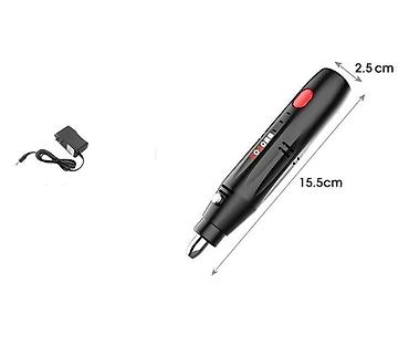 Другие инструменты: Мини-электродрель/гравер с насадками бур машина Компактный — 2