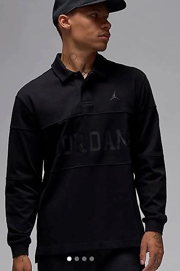 Мужской лонгслив Nike Jordan оригинал черного цвета. Новый, с