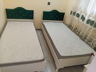 ucuz matras: İki ədəd tək nəfərlik çarpayı dəsti - Ölçü: standart tək nəfərlik — 1