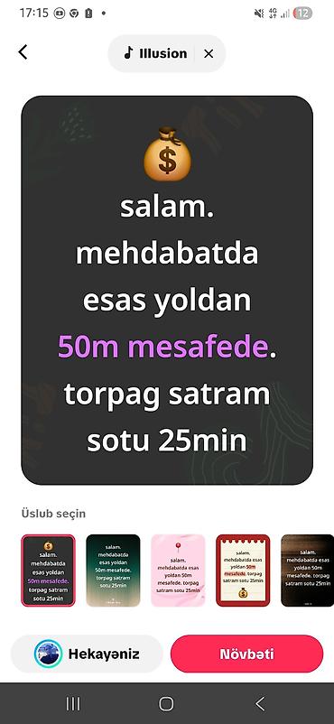 kupcalı torpaq: 3 sot, Tikinti, Mülkiyyətçi, Kupça (Çıxarış) — 1