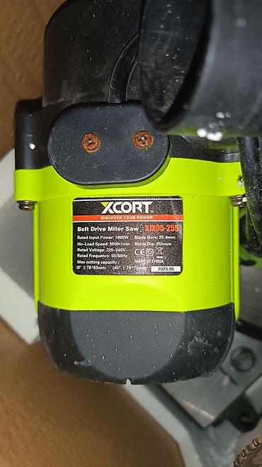 gurcu xengeli aparati: XCORT IH05-255 künc kəsən mişar (Miter Saw) – 255 mm (10") disk — 3