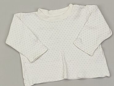 biała bluzka z ozdobnymi rękawami: Bluzka, EarlyDays, 3-6 m, stan - Dobry