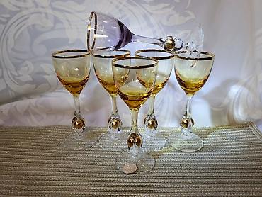 autima: Case kristal,Bohemija,rucni rad za zestoko pice 1950g+. Case — 4