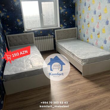 2 спальная кровать: Carpayi 90/200 olcu reng secimi var Catdirilma qurasdirilma