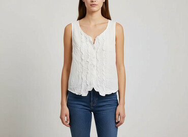 białe bluzki allegro: Women's blouse, size L