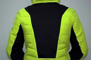 kaputi pull and bear: Muška zimska jakna – fluorescentno žuta sa crnim detaljima - Topla — 6