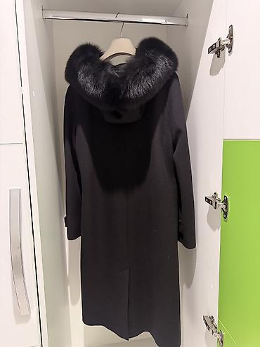 coat: Пальто, Классика, Зима, По колено, С капюшоном, M — 4