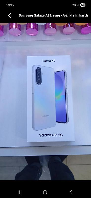 tablet mini 6: Samsung Galaxy A36, 256 GB, rəng - Bənövşəyi, Barmaq izi, Face ID, Sənədlərlə — 2