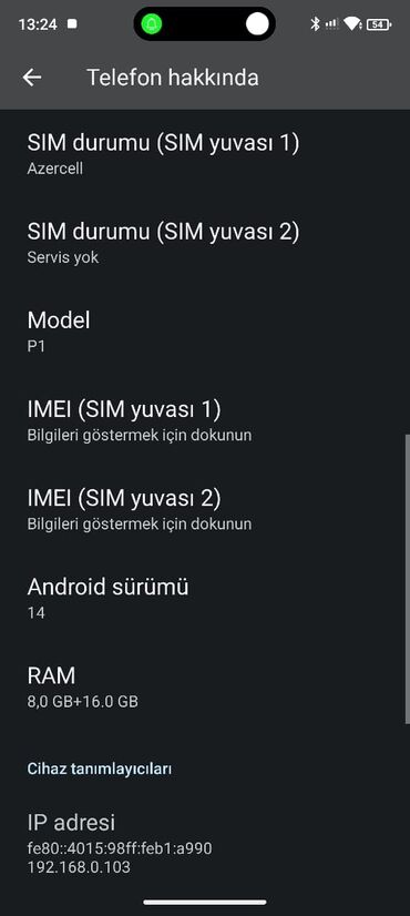 Digər mobil telefonlar: Oukitel P1 smartfon Texniki xüsusiyyətlər (qutudakı məlumatlara — 10