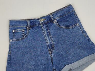 krótkie spodenki z wysokim stanem w paski: PULL&BEAR, Shorts for women, size M