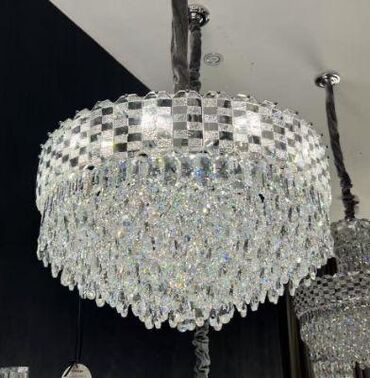 Люстры: Хрустальные подвесные люстры с LED-подсветкой - Эффектные — 33