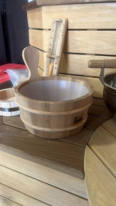Digər tikinti xidmətləri: Sauna üçün vedrə qaşıq sauna aksesuarı sauna malları — 3
