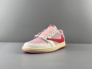 jordan 1: Məhsul: Nike x Cactus Jack Air Jordan 1 Low – çəhrayı/ağ/qırmızı rəng — 4