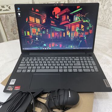 ноутбук за 15 тысяч: Ноутбук, Lenovo, 8 ГБ ОЭТ, 15.6 ", Колдонулган, Жумуш, окуу үчүн, эс тутум SSD