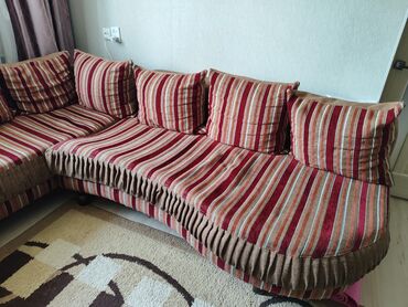 крават диван: Диван-кровать, цвет - Коричневый, Б/у