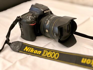 Nikon D600 Obyektiv 24.70 2.8 sigma. 1 ədəd battareya orginal 1