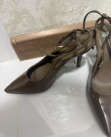 Tuflilər: Tuflilər, Zara, Ölçü: 38, rəng - Qəhvəyi, Yeni — 5