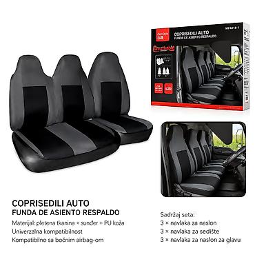 KMT Prekrivač za auto sedište – set za 3 prednja sedišta