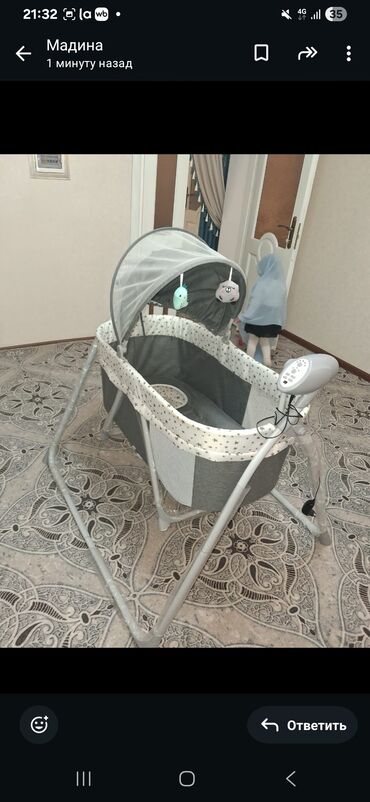 арзан буйумдар: Электронная колыбель-качалка для новорождённых - Стойкая