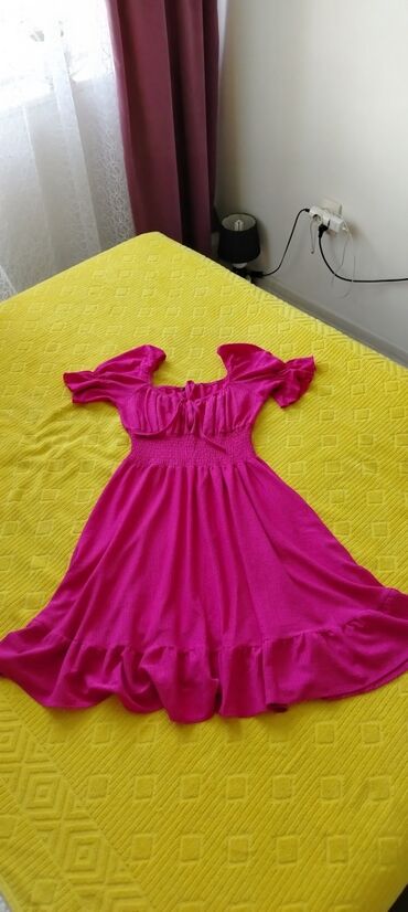 leprsave haljine: Zara M (EU 38), color - Pink, Short sleeves