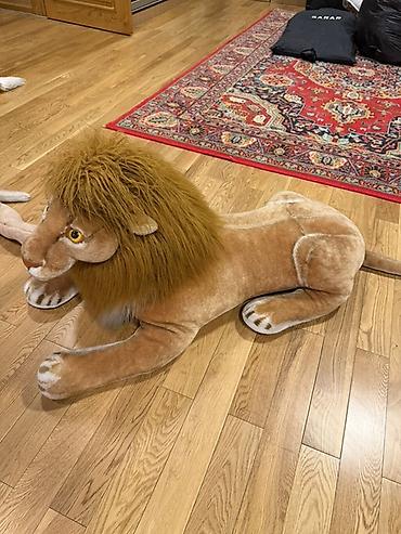 besik oyuncaq: Böyük ölçülü aslan plyuş oyuncağı - Realistik dizayn: detallı üz — 1