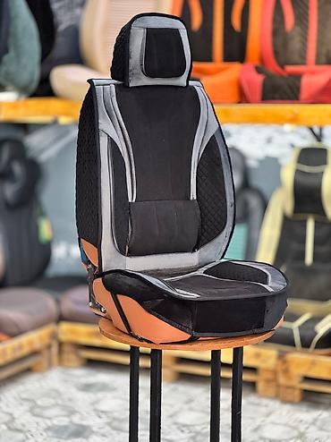 Чехлы и накидки на сиденья: Чехлы Алькантара, С подушкой, цвет - Черный, Новый, Бесплатная доставка, Платная доставка, Самовывоз — 6