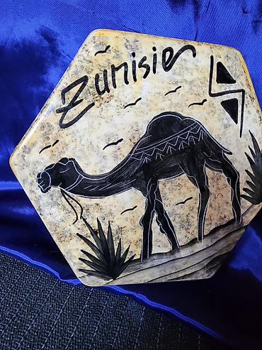 sustikla: Postolje Tunis,vintaz univetzalno,rucno oslikano,pa glazirano — 4