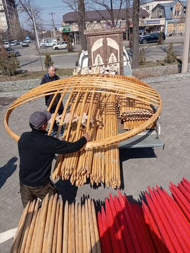 Аренда юрт: Аренда юрты, Каркас Деревянный, 75 баш, С полом, Стол, Стулья — 27