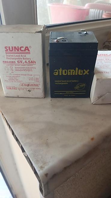 Atomlux və SUNCA akkumulyatorlar - Tip: Qapalı qurğuşun-turşulu